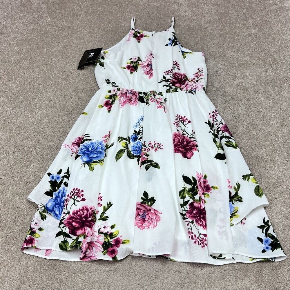 Iz Byer Dress Women’s Multicolored Floral Sleeveless Size XS NWT - Picture 9 of 13